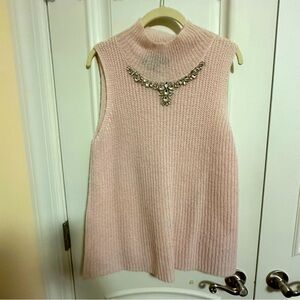 French connection women’s pink wool sleeveless top size M